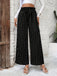 Black 1950s Polka Dot Elastic Waist Pants