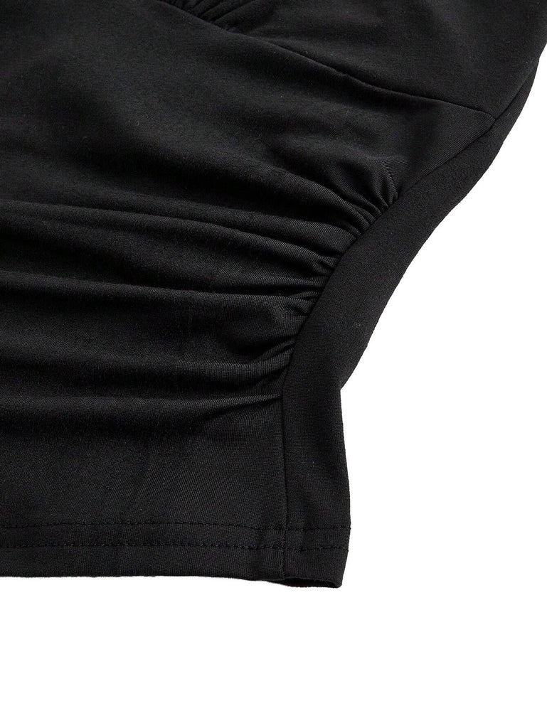 1980s Leopard Print Halter Neck Wrap Top