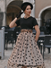 Black 1950s Polka Dot Swing Vintage Dress