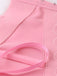 Pink 1970s 3D Floral Rhinestone Crop Top
