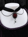 Vintage Dark Rose Victorian Gothic Necklace