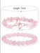 Crystal Beaded Butterfly Charm Bracelet Set