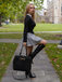 1960s V-Neck Striped Pleated Fake Two-Piece Dress