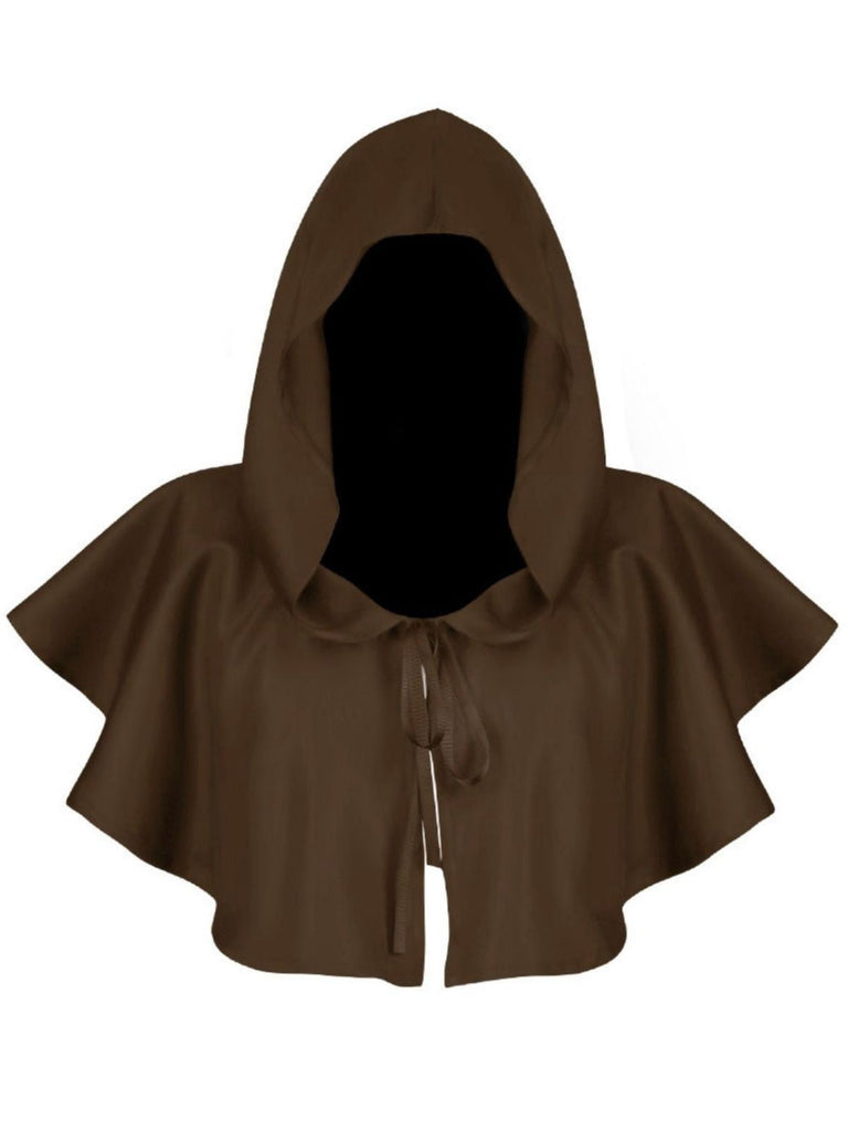 Vintage Solid Halloween Hooded Grim Reaper Cloak
