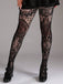 Halloween Gothic Lace Floral Pattern Sheer Tights