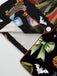 1970s Halloween Witch Print Satin Pajama Set