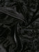 Black 1960s Gothic Flocked Dress