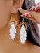Halloween Ghost Sunburst Drop Earrings