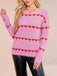 1940s Valentine's Day Heart Knitted Sweater