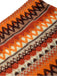 Multicolor 1970s Zigzag Knit Mini Skirt