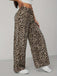 1970s Leopard Wide-Leg Drawstring Pants