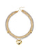 Gold Heart Pendant Layered Necklace