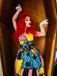 Multicolor 1950s Nightmare Before Christmas Sally Colorblock Dress