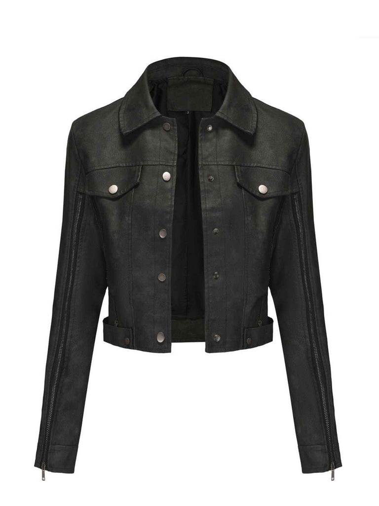 1960s Leather Multi-Zip Moto Jacket