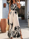 White 1930s Silhouette Plants Spaghetti Straps Jumpsuit