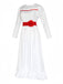 White 1940s Annabelle Doll Inspired Dress