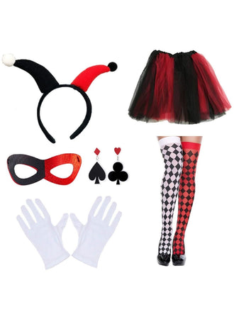 Halloween Clown Costume Accessory Set