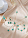 5PCS Five-Petal Flower Jewelry Set - vintage fashion, retro style