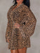 1960s Leopard Beach Lace-Up Cover-Up