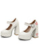 Vintage Heart Cut-Outs & Buckle Mary Jane High Heel Shoes
