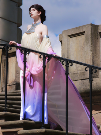 1980s Star Wars Amidala Ombre Gradient Dress