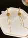 Retro Alloy 3D Bow Beaded Earrings