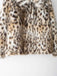 Brown 1980s Leopard Print Faux Fur Coat