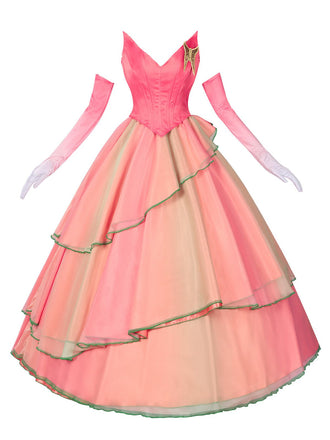 Pink 1970s Wicked Witch Glinda Top & Skirt Set