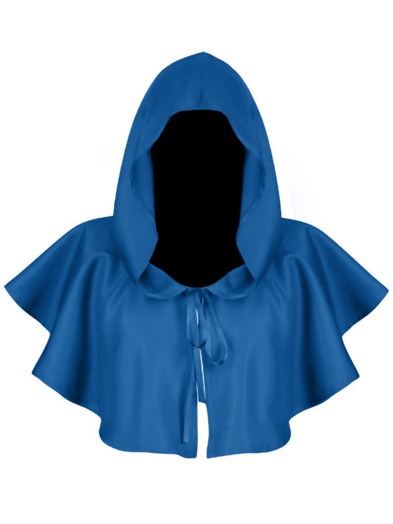 Vintage Solid Halloween Hooded Grim Reaper Cloak