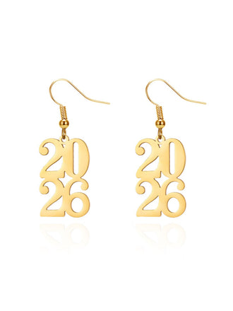 2026 Hollow-Out Alloy Drop Earrings