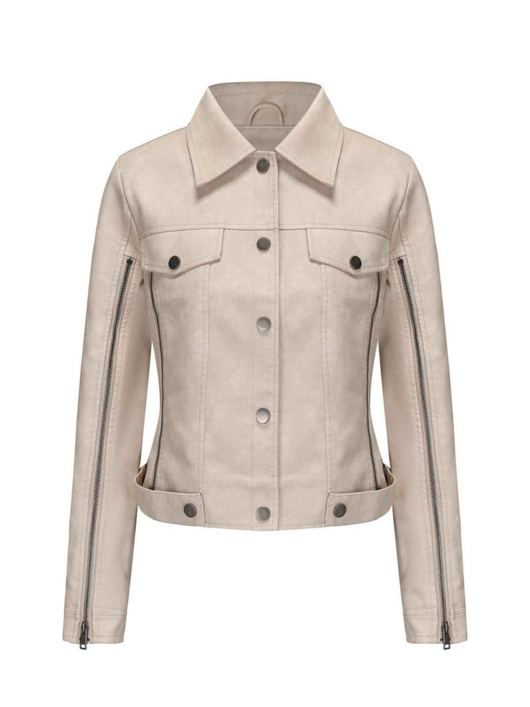 1960s Leather Multi-Zip Moto Jacket