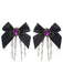 Black Gothic Bow Skeleton Hand Hair Clip