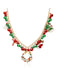 Christmas Bells Candy Cane Wreath Pendants Necklace