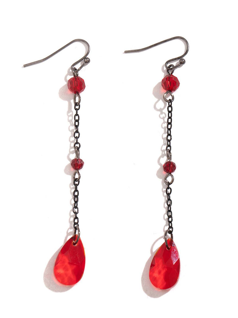 Vintage Teardrop Chain Punk Earrings & Necklace