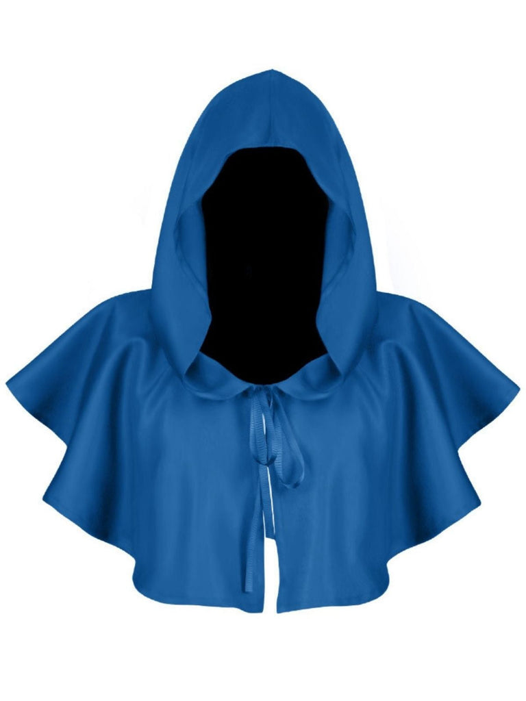 Vintage Solid Halloween Hooded Grim Reaper Cloak