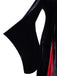 1930s Velvet Bell-Sleeve Wednesday Addams Style Dress