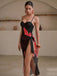 2PCS Black 1950s Floral Swimsuit & Cover-Up