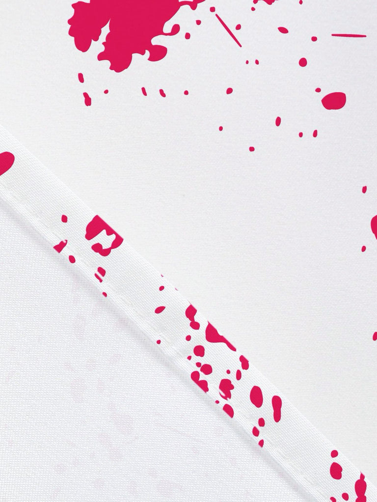 1950s Halloween Blood Splatter Graffiti Slip Dress