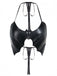 Black 1980s Gothic Bat Lace-Up Halter Top