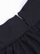 Black 1980s Gothic Chain Cross Lace Layered Skirt