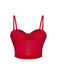1970s Slip Crystal Cropped Bustier Top