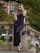 Black 1950s Sleeveless Buttoned Solid Jumpsuit