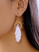 Halloween Ghost Sunburst Drop Earrings