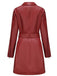1960s Lapel Belted Long Leather Jacket