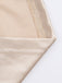 Champagne 1930s Off Shoulder Slit Satin Dress