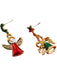 Christmas Bell Angel Snowflake Dangle Earrings