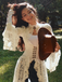 White 1980s Gigot Sleeve Victorian Lace Dress