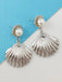 White Pearl Shell Earrings
