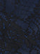 Dark Blue 1930s Halloween Off-Shoulder Lace Tassel Top