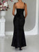 1930s Strap Floral Jacquard Mermaid Dress